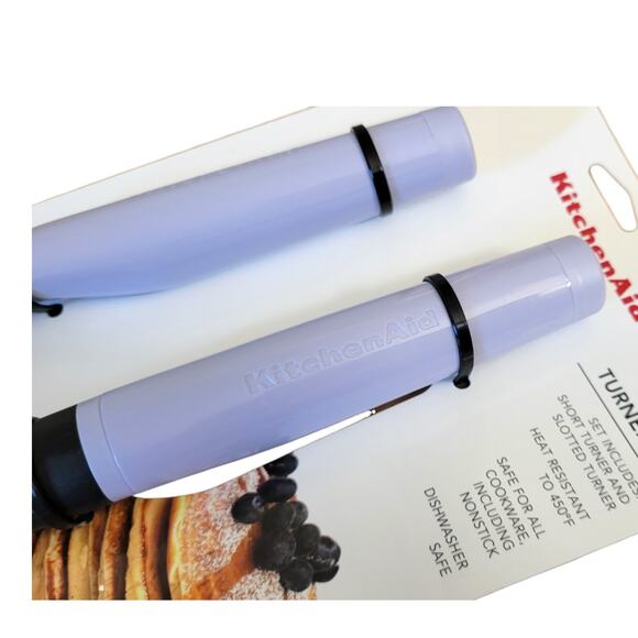 NEW KitchenAid Turner Set in Lavender Cream (2-Piece Set) [Purple] - Picture 2 of 3